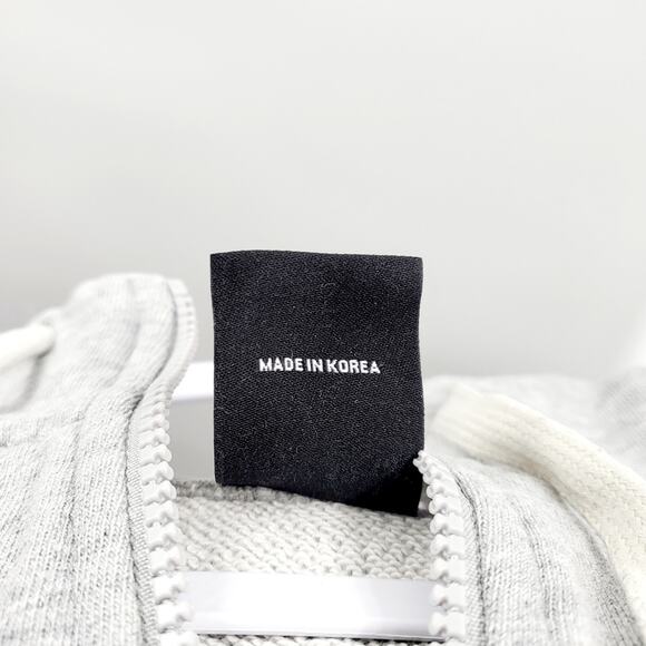 Peloton Gray Blue Quarter-Zip Large Logo Embroidered Sweatshirt Hoodie Men's M - Picture 7 of 8